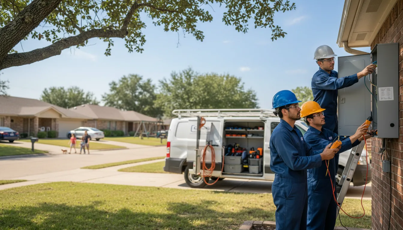 Certified electrician providing emergency electrical services in Amonate, VA